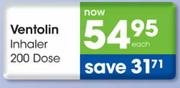 Ventolin Inhaler 200 Dose