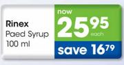 Rinex Paed Syrup-100ml
