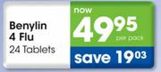 Benylin 4 Flu 24 Tablets-Per Pack