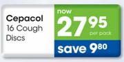 Cepacol 16 Cough Discs-Per Pack