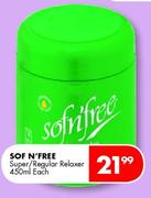 Sof N'Free Super/Regular Relaxer-450ml Each