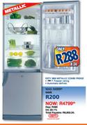 Defy Metallic Combi Fridge-380 Ltr