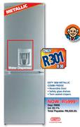 Defy Metallic Combi Fridge-360 Ltr