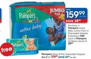 pampers Active Baby Jumbo Pack Of Disposable Nappies