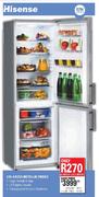 Hisense 370 Ltr Gross Metallic Fridge