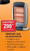 Pineware 3 Bar Halogen Heater