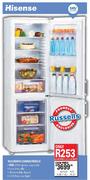 Hisense H345BWH Combi Fridge-345 Ltr