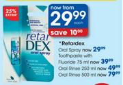Retardex Toothpaste With Fluoride-75ml Each