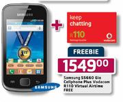 Samsung S5660 Gio Cellphone+Vodacom Virtual Airtime Free