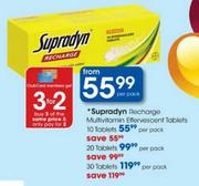 Supradyn Recharge Multivitamin Effervescent Tablets-20's