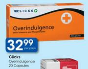 Clicks Overindulgence Capsules-20's