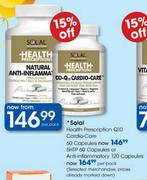 Solal 5HTP Capsules-60's Or Anti-Inflammatory Capsules-120's