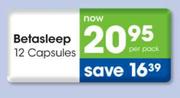 Betasleep Capsules-12's Per Pack