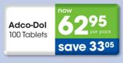 Adco-Dol Tablets-100's Per Pack