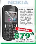 Nokia 201 Cellphone