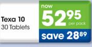 Texa 10 Tablets-30 per pack