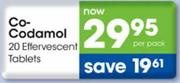 Co-Codamol Effervescent Tablets-20 per pack