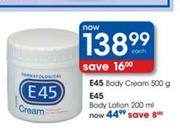 E45 Body Cream-500g Each