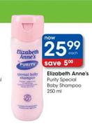 Elizabeth Anne's Purity Special Baby Shampoo-250ml Each