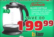 Sunbeam Glass Kettle-1.7Ltr