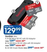 Sandisk Ultra Micro  SDHC With SD Adaptor-8GB