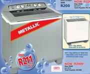 Defy Metallic Twin Tub-13kg