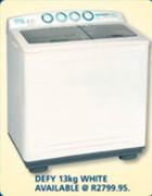 Defy White Twin Tub-13kg