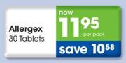 Allergex - 30 Tablets Per Pack
