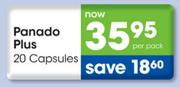 Panado Plus - 20 capsules Per Pack