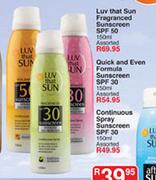 Continous Spray Sunscreen SPF 30 - 150ml