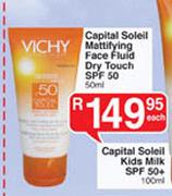 Vichy Capital Soleil Mattifying Face Fluid Dry Touch SPF 50 - 50ml Each