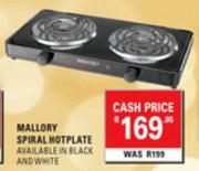 Mallory Spiral Hot Plate