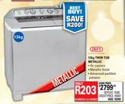 Defy Twin Tub Metallic-13kg