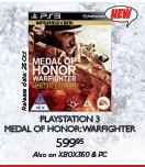 PS3 Medal Of Honor:Warfighter
