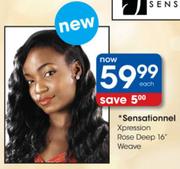 Sensationnel Xpression Rose Deep 16" Weave-Each