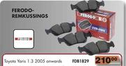 Ferodo Remkussings For Toyota Yaris 1.3 2005 Onwards(FDB1829)