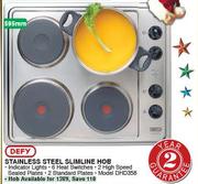 Defy Stainless Steel Slimline Hob-595mm