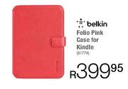 Belkin Folio Pink Case For Kindle