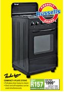 Fucks ware Compact 4 Plate Stove