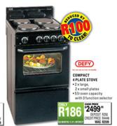 Defy Compact 4 Plate Stove