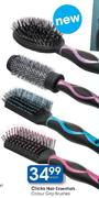 Clicks Hair Essentials Colour Grip Brushes Each