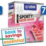 USN Sporty Kids Nutri Shake Sachets-5x60g 