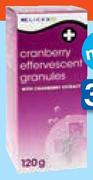 Clicks Cranberry Effervescent Granules-120g Each