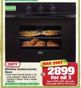 Defy Slimline Undercounter Oven-595mm