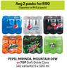 Pepsi, Mirinda, Mountain Dew Or 7up Soft Drink Cans (All Variants)-2 x 6 x 300ml