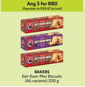 Bakers Eet-Sum-Mor Biscuits (All Variants)-For Any 3 x 200g