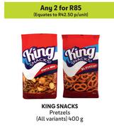 King Snacks Pretzels (All Variants)-For 2 x 400g