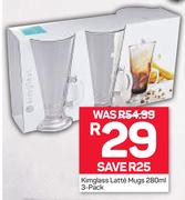 Kimglass Latte 280ml Mugs-3 Pack