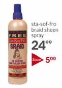 Sta-Sof-Fro Braid Sheen Spray 