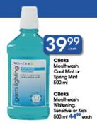 Clicks Mouthwash Cool Mint or Spring Mint-500ml Each